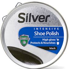 SILVER CREAM POLISH BLACK