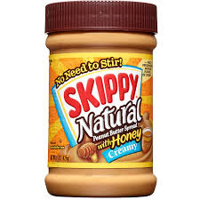 SKIPPY NATURAL PEANUT BUTTER WITH HONEY