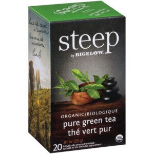 STEEP BY BIGELOW ORGANIC PURE GREEN TEA