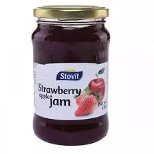 STOVIT JAM STRAWBERRY APPLE 430G