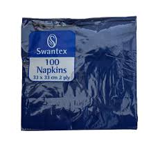SWANTEX 100 NAPKINS BLUE