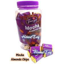 TANGO MILK CHOC MOCHA ALMONDS CHIPS 50*7.5