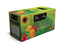 TEA 4 U GREEN TEA ORANGE N CRANBERRY