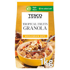 TESCO TROPICAL FRUITS GRANOLA 1KG