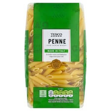 TESCO WHOIE WHEAT PENNE 500G