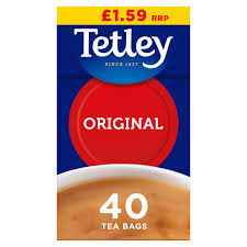 TETLEY ORIGINAL 40 TEA BAGS 125G