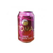 TOMA RED GRAPE JUICE CAN