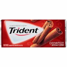 TRIDENT 18 STICKS SUGARFREE GUM CINNAMON