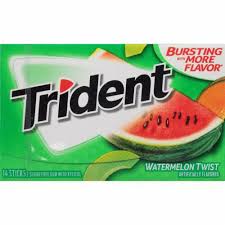 TRIDENT 18 STICKS SUGARFREE GUM WATERMELON