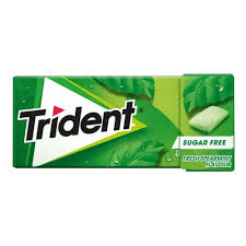 TRIDENT GUM SUGAR FREE SPEARMINT 14G