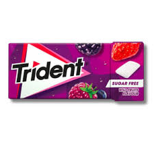 TRIDENT GUM SUGAR FREE WILD FRUITS 14G