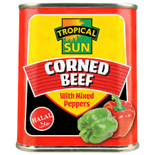 TROPICAL SUN CORNED BEEF WITH PEPPERS 340G
