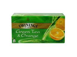 TWININGS GREEN TEA N ORANGE