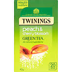 TWININGS GREEN TEA PEACH N CHERRY BLOSSOM