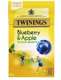 TWINNINGS BLUEBERRY N APPLE TEA