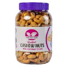 WHITE ROCK AGRO ROASTED CASHEW NUT WITH COCONUT CHIPS 400G