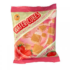 YALE WAFER STRAWBERRY CUBES 45G