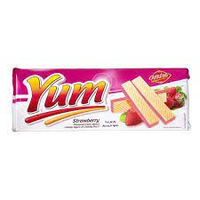 YUM STRAWBERRY WAFERS 200G