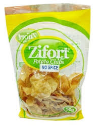 ZIFORT NO SPICE POTATO CHIPS  50G